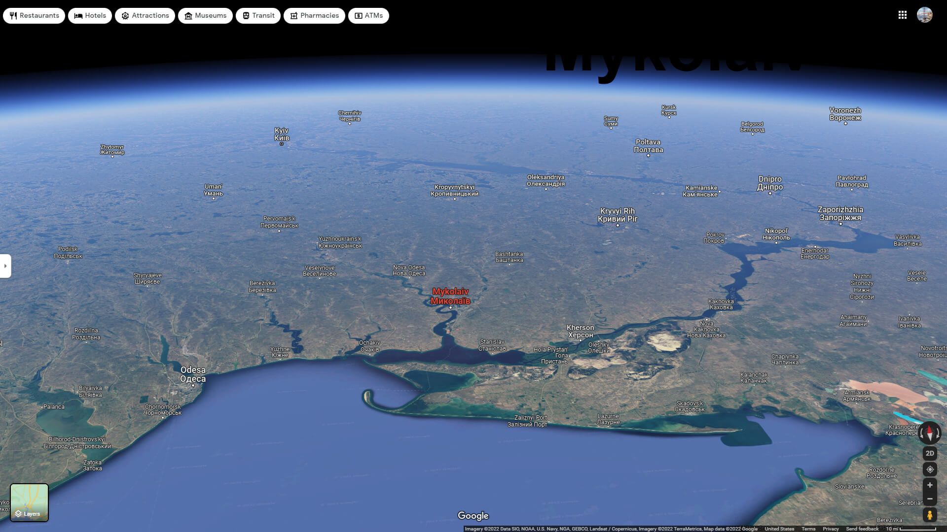 Mykolaiv Satellite View Map